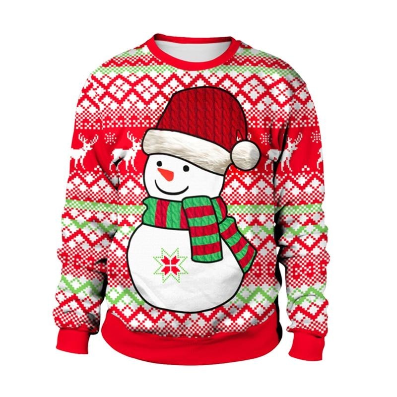 Ugly Christmas Sweaters - M / Snowman - christmas sweaters, crewneck sweater, crewnecks, festive, holiday