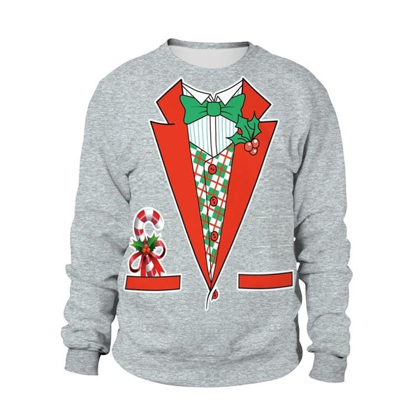 Ugly Christmas Sweaters - M / Tux - christmas sweaters, crewneck sweater, crewnecks, festive, holiday