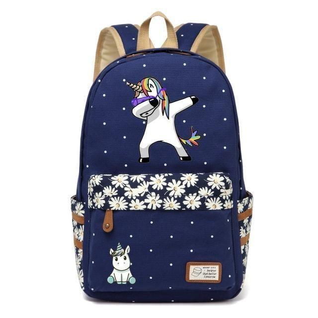 Unicorn Backpacks - Navy Blue 2 - backpack