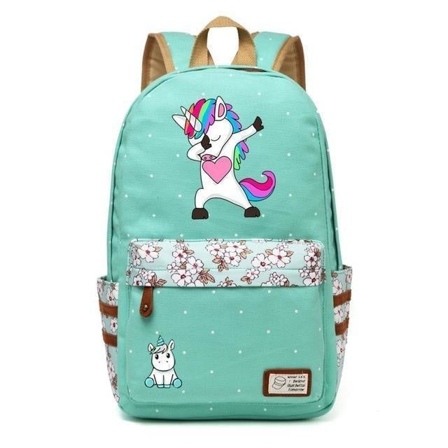 Unicorn Backpacks - Green 3 - backpack