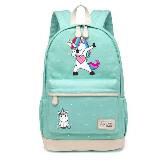 Unicorn Backpacks - Green 8 - backpack