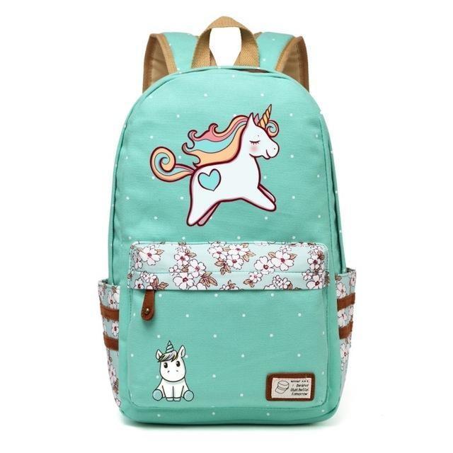 Unicorn Backpacks - Green 1 - backpack