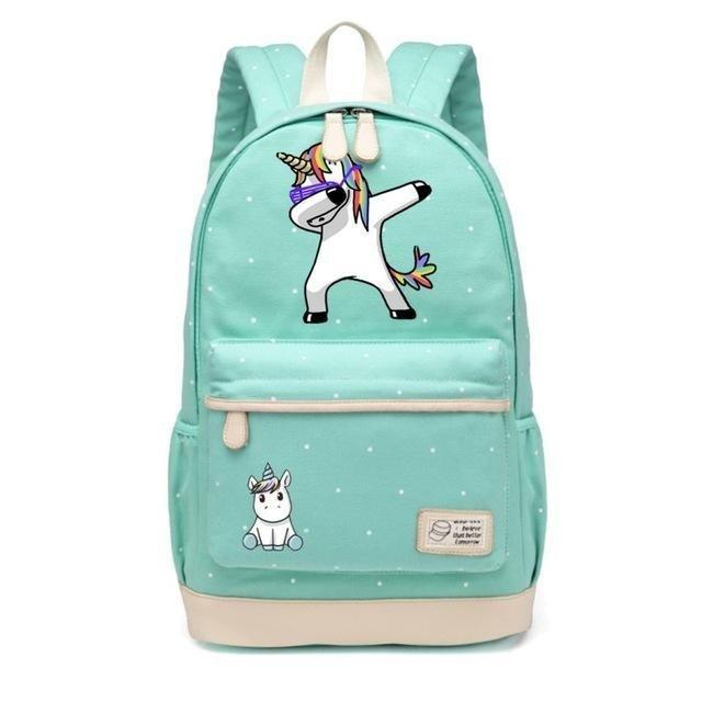 Unicorn Backpacks - Green 5 - backpack