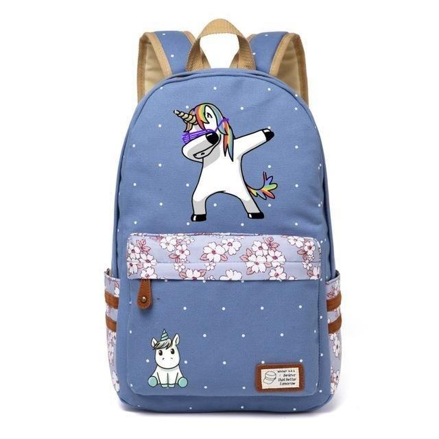 Unicorn Backpacks - Light Blue 2 - backpack
