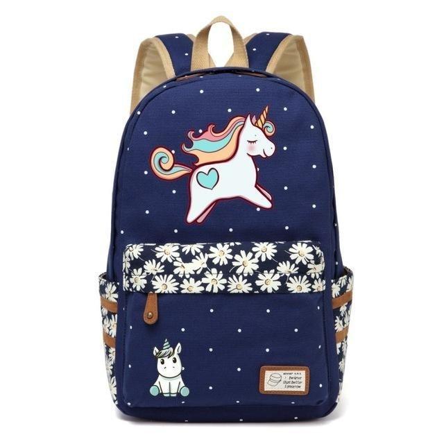 Unicorn Backpacks - Navy Blue 1 - backpack