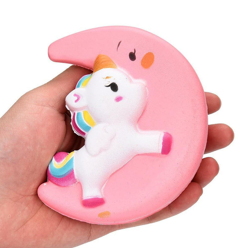 pink rainbow unicorn moon squishy squeeze toy stress relief relieving autism stimming stim age play abdl littlespace cgl dd/lg md/lb ddlb by ddlg playground