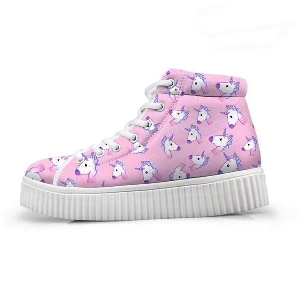 Unicorn Wedge High Tops (Many Colors) - Shoes
