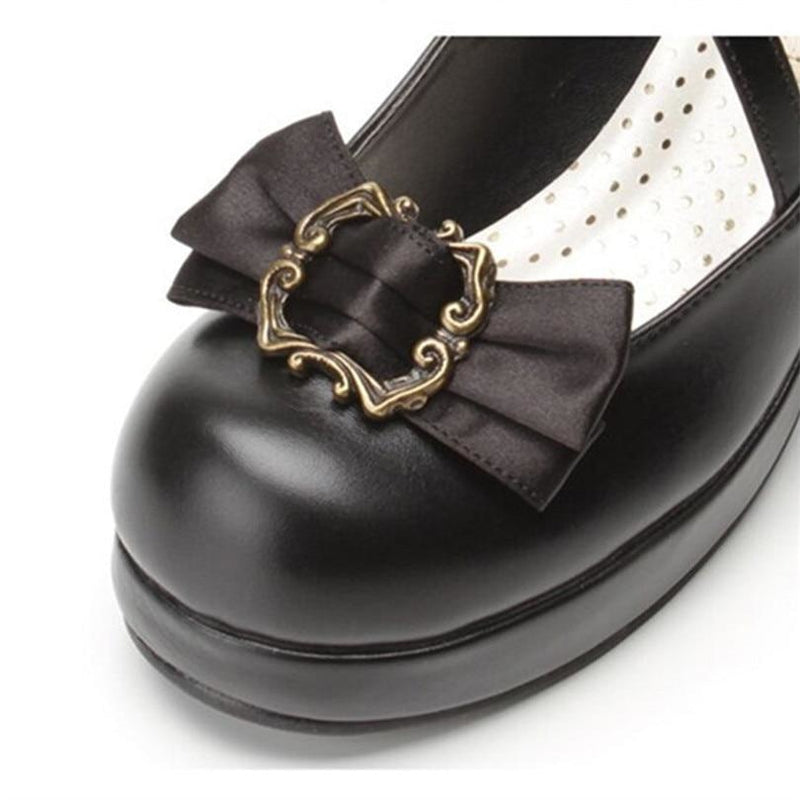Victorian Bow Lolita Heels - Shoes
