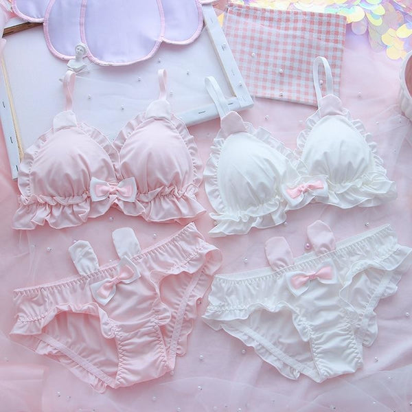 White Rabbit Lingerie Set Lolita Kawaii Underwear – DDLG Playground