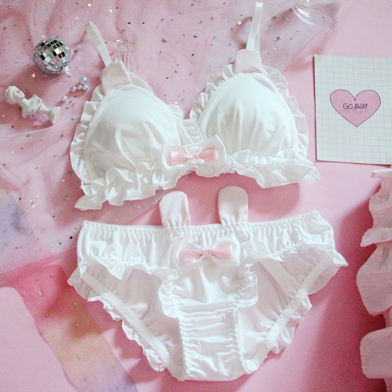 White Rabbit Lingerie Set Lolita Kawaii Underwear – DDLG Playground