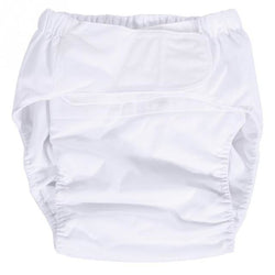 White Velcro Diaper - diaper