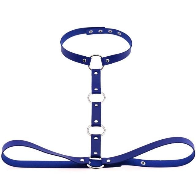 Y Choker Harness - Blue - harness