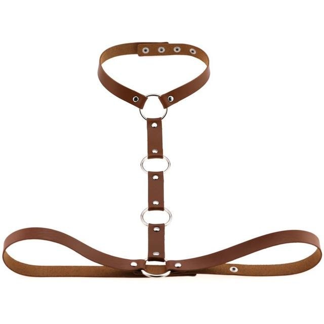 Y Choker Harness - Brown - harness
