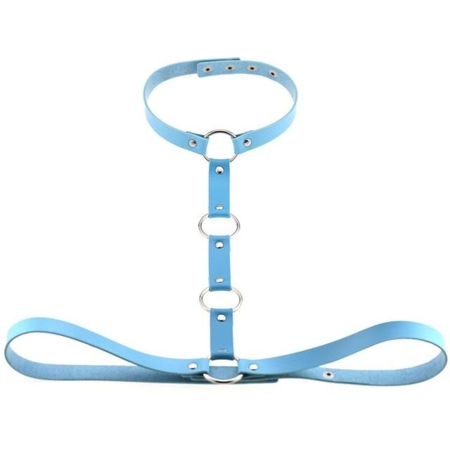 Y Choker Harness - Light Blue - harness