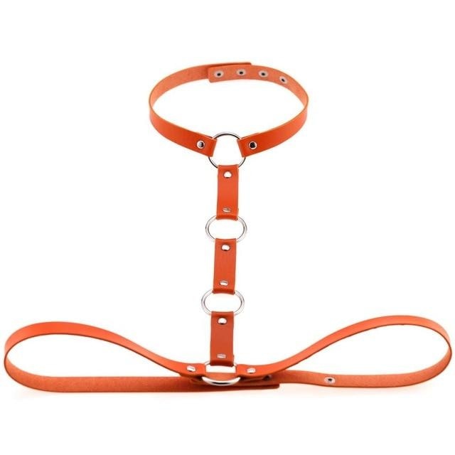Y Choker Harness - Orange - harness