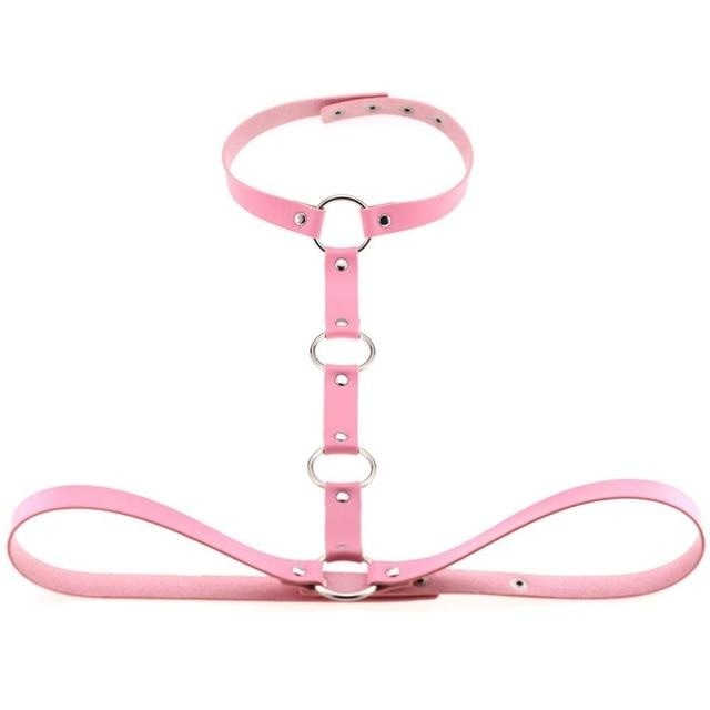 Y Choker Harness - Pink - harness