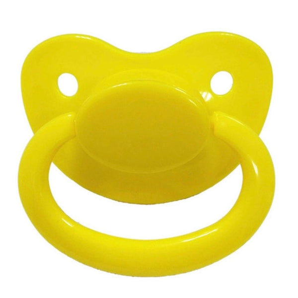 yellow adult pacifier paci binkie soother mouth guard nipple autism autistic little space ddlg cgl abdl cglre age regression agere