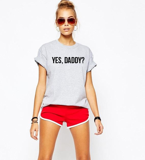 Blandet Tag telefonen værst Yes, Daddy? T-Shirt Short Sleeve Top ABDL CGL Kink | DDLG Playground