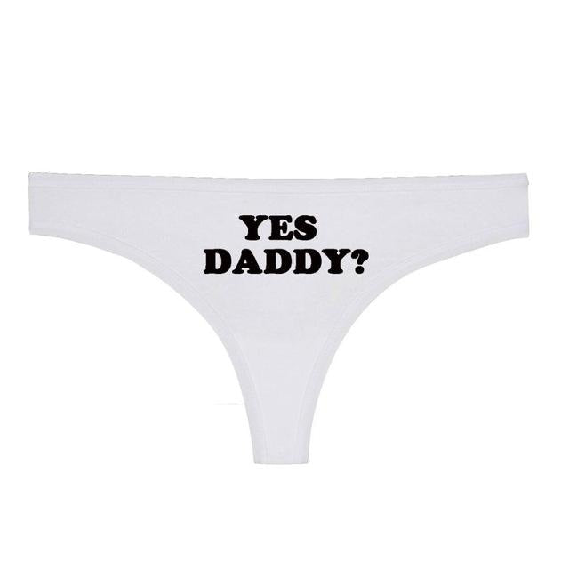 Pink Yes Daddy G-Strong Thong Underwear Lingerie Fetish Kink ABDL DD/LG DD/LB Daddy Kink Age Play by DDLG Playground